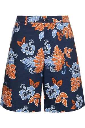 Maison Kitsuné Short En Coton Imprimé Board