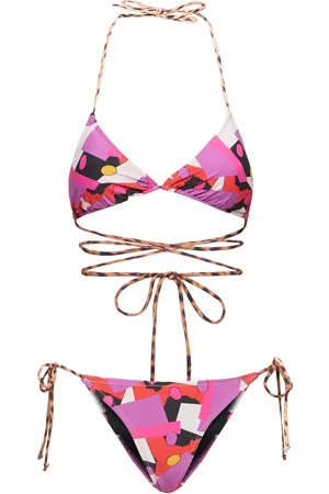 Reina Olga Bikini Triangle Imprimé Miami