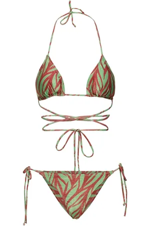 Reina Olga Bikini Triangle Imprimé Miami