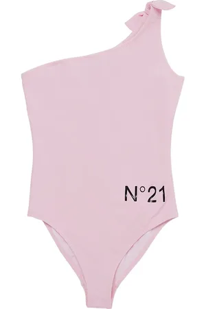 Nº21 Maillot De Bain Une Pièce En Lycra Imprimé Logo