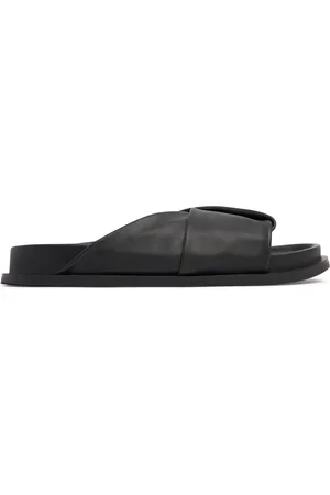 St Agni Claquettes En Cuir Détail Rabattu 25 Mm