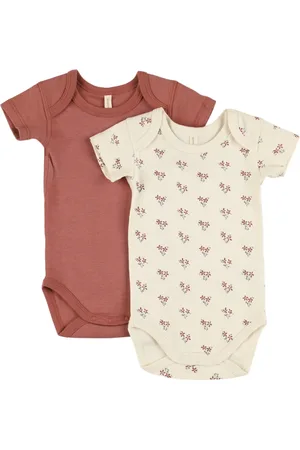 Quincy Mae Lot De 2 Bodys En Coton Biologique
