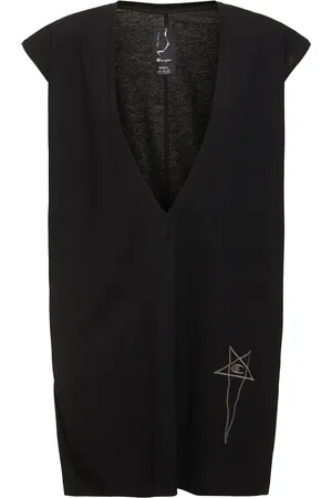 Rick Owens Haut Manches Courtes En Jersey À Col En V Champion