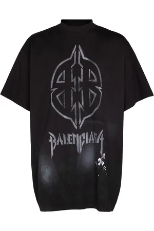 Balenciaga T-shirt En Coton Vintage Metal Bb