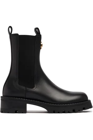 VERSACE Bottes Chelsea En Cuir 35 Mm