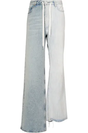 Balenciaga Jean En Patchwork De Denim Fifty-fifty