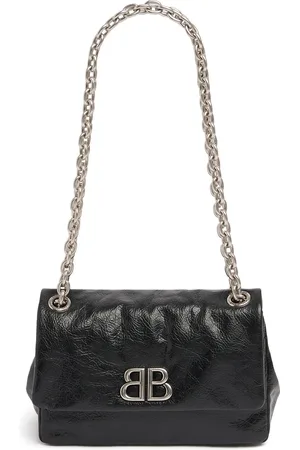 Balenciaga Sac Porté Épaule Mini En Cuir Monaco