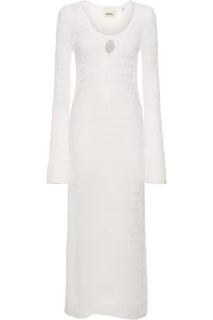 Isabel Marant Robe Mi-longue En Coton Mélangé Poros