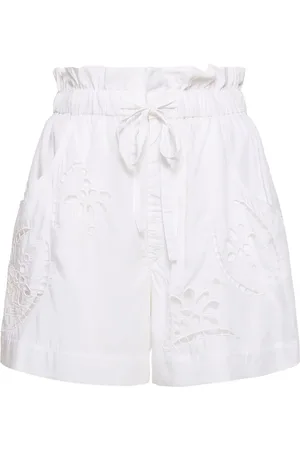 Isabel Marant Short En Popeline Brodée Hidea