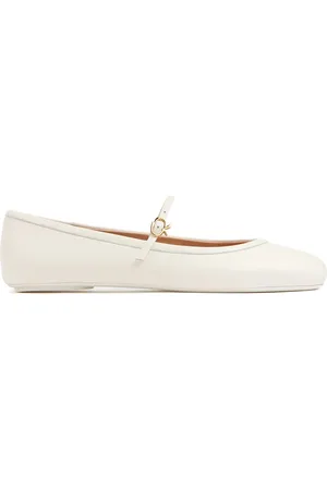 Gianvito Rossi Ballerines Plates En Cuir Souple Carla 10 Mm