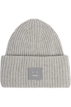 Acne Studios Bonnet En Laine Pansy