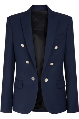Balmain Blazer En Sergé De Laine