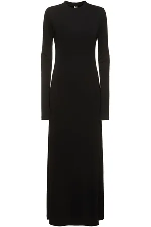 Totême Robe Longue Oversize En Jersey Technique