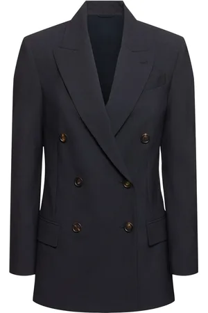 Brunello Cucinelli Veste En Laine Mélangée À Double Boutonnage