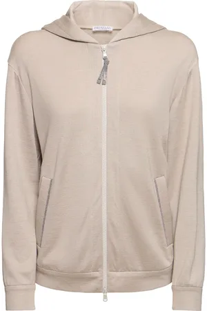 Brunello Cucinelli Sweat-shirt En Jersey De Coton Mélangé À Capuche