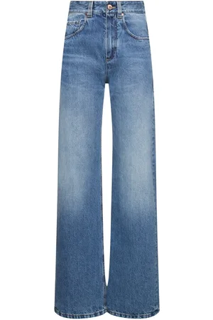 Brunello Cucinelli Jean Ample En Denim Taille Mi-haute
