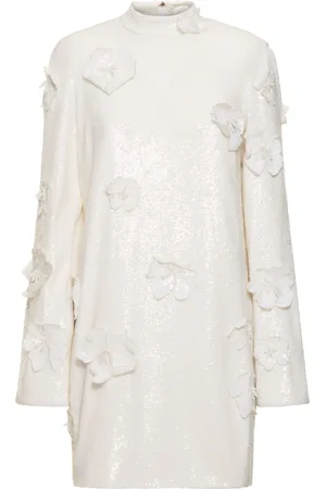 ROTATE Robe Courte En Sequins À Fleurs Catty