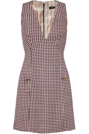 Etro Robe Courte En Laine Mélangée Sans Manches