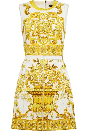 Dolce & Gabbana Robe Courte Imprimée Sans Manches