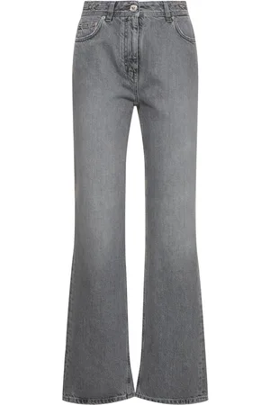 VERSACE Jean Droit Délavé Taille Haute