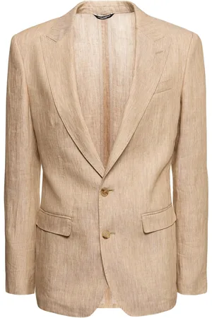 Dolce & Gabbana Veste En Lin À Boutonnage Simple
