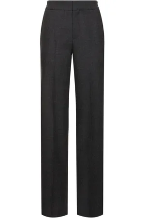 Burberry Pantalon Droit En Laine Vierge