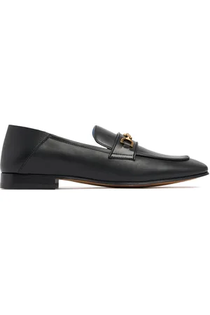 VERSACE Mocassins En Cuir À Logo