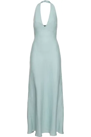 Reformation Robe Longue En Lin Delilah