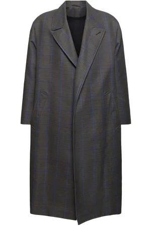 Balenciaga Manteau Oversize Long En Coton Mélangé