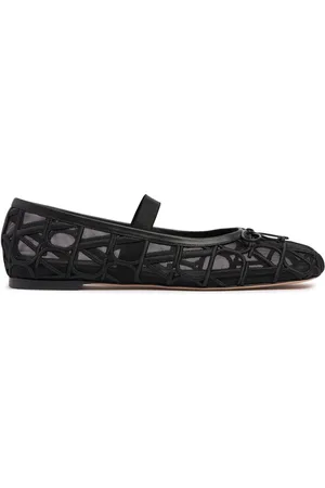 VALENTINO GARAVANI Ballerines En Mesh Toile Iconographe