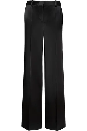The Row Pantalon Évasé En Satin Taille Mi-haute Encore