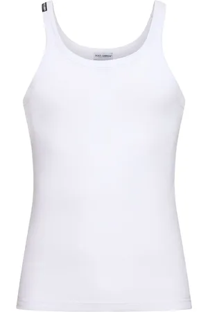 Dolce & Gabbana Débardeur En Jersey De Coton Nervuré