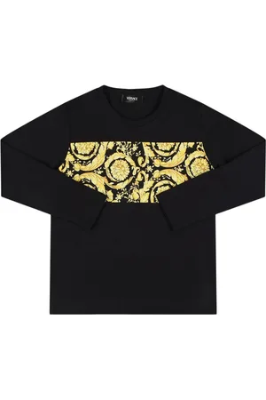 VERSACE T-shirt En Jersey De Coton Avec Insert