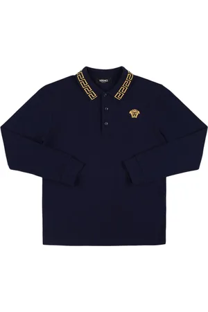 VERSACE Polo En Piqué De Coton
