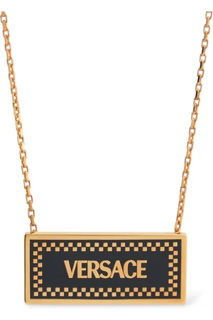VERSACE Collier En Métal À Logo Émaillé