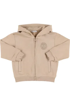 Dolce & Gabbana Sweat-shirt Zippé En Coton À Capuche