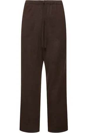 The Row Pantalon En Laine Et Soie Darvi