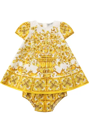 Dolce & Gabbana Robe & Protège-couche En Coton Imprimé Maiolica