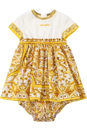 Dolce & Gabbana Robe & Protège-couche En Coton Imprimé Maiolica