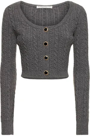 Alessandra Rich Cardigan En Maille De Laine