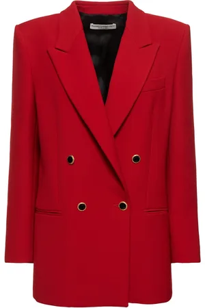 Alessandra Rich Blazer Oversize En Laine À Double Boutonnage