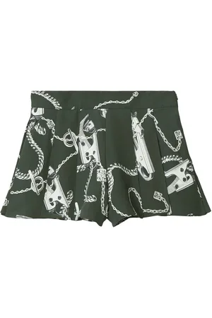 Burberry Short Imprimé À Plis