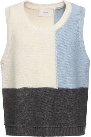 COMMAS Gilet En Maille De Laine Mélangée Color-block