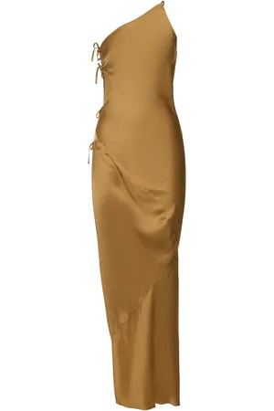 Rick Owens Robe Midi À Une Bretelle En Charmeuse Taco