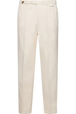 Brunello Cucinelli Pantalon En Gabardine De Coton