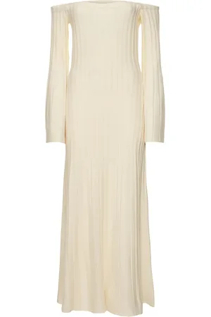 GABRIELA HEARST Robe Midi En Maille De Laine Mélangée Menil
