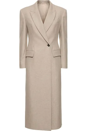 Brunello Cucinelli Manteau En Laine Mélangée