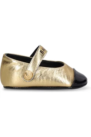 Balmain Ballerines En Cuir À Logo