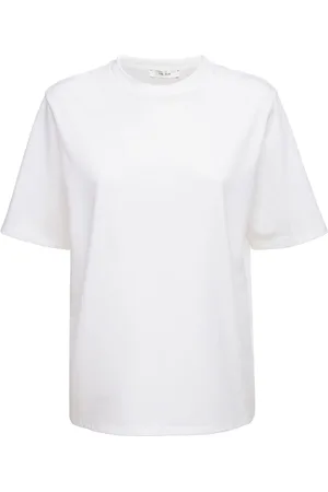 The Row T-shirt Boxy En Jersey De Coton Chiara