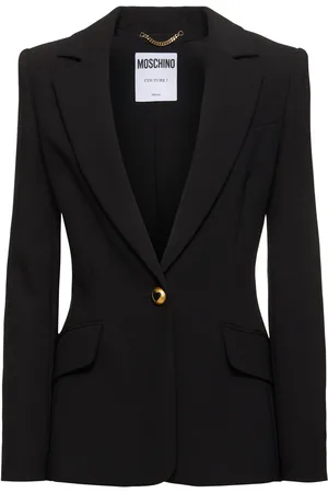Moschino Veste En Crêpe Stretch À Boutonnage Simple